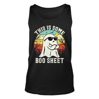 Halloween This Is Some Boo Sheet Ghost Retro Halloween Tank Top - Seseable