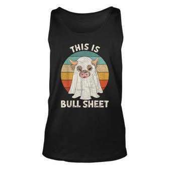 Halloween Cow Boo Ghost Costume This Is Bull Sheet Tank Top - Monsterry