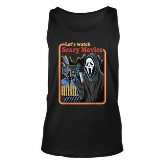 Halloween Let’S Watch Scary Horror Movies Ghost Killer Tank Top | Mazezy UK