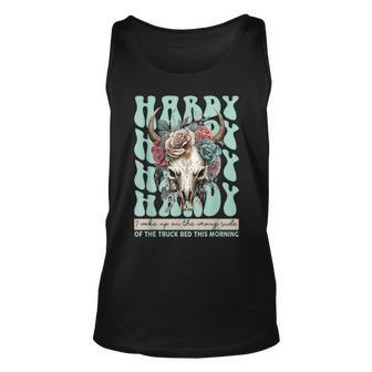 Funny Hardy I Woke Up On The Wrong Side Of The Truck Bed Unisex Tank Top | Mazezy