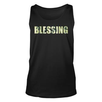 Funny Hunting Camo Blessing In Disguise Camouflage Lazy Team Unisex Tank Top - Thegiftio UK