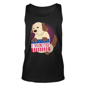 Funny I Vomited Voted Hate Voting Better Choices President Unisex Tank Top | Mazezy