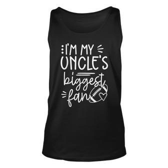 Funny I’M My Uncle’S Biggest Fan Football Vintage Uncle Unisex Tank Top | Mazezy