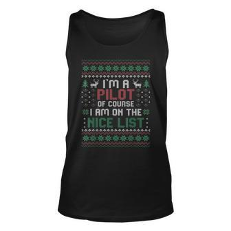 I'm A Pilot Ugly Christmas Sweaters Tank Top | Mazezy CA