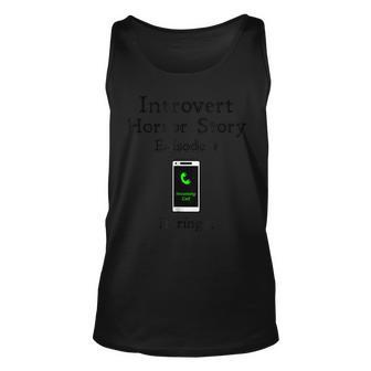 Introvert Phone Phobia Anxiety Anxiety Tank Top | Mazezy DE