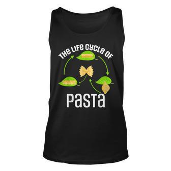Funny Italian Food Life Cycle Of Pasta Unisex Tank Top | Mazezy