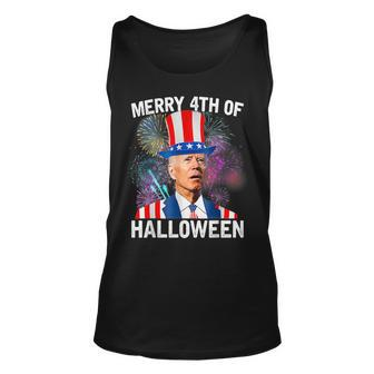 Funny Joe Biden 4Th Of July Merry 4Th Of Halloween Unisex Tank Top - Monsterry CA