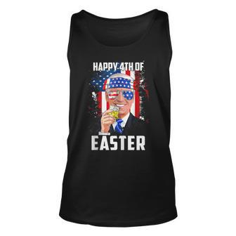 Funny Joe Biden Confused Happy 4Th Of Easter 4Th Of July Unisex Tank Top | Mazezy