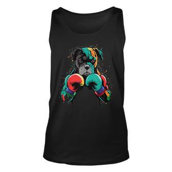 Kickboxing Or Boxing Boxer Dog Tank Top - Seseable