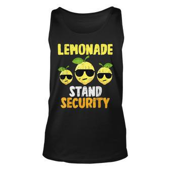 Funny Lemonade Stand Security Lemon Juice Sunglasses Unisex Tank Top | Mazezy