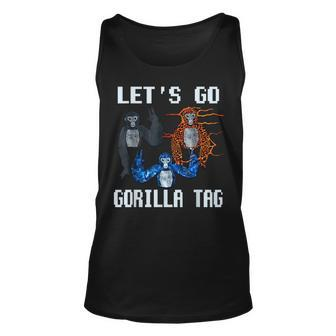 Funny Lets Go Gorilla Tag Monke Vr Game For Kids Adults Unisex Tank Top | Mazezy