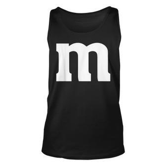 Letter M Groups Halloween Team Groups Costume Tank Top | Mazezy