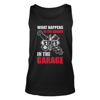 Funny Mechanic For Men Car Dad Garage Father Day Car Lover Unisex Tank Top | Mazezy