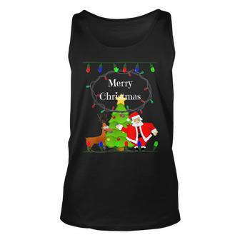 Merry Christmas Ugly Christmas Sweater Tank Top - Monsterry