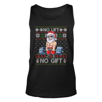 Muscle Santa Lifting Christmas Ugly Christmas Sweater Tank Top | Mazezy