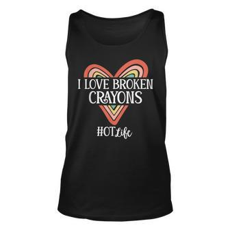 Occupational Therapy I Love Broken Crayons Ot Life Tank Top - Seseable