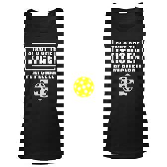 Funny Pickleball | Stay Out Of The Kitchen Unisex Tank Top | Mazezy