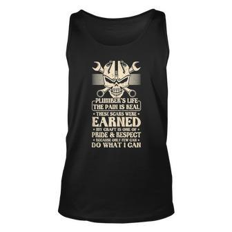 Funny Plumber Pride Professions Heating Engineer Unisex Tank Top | Mazezy