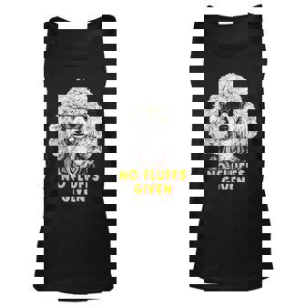 Funny Poodle No Fluffs Funny Gifts Poodles Lovers Unisex Tank Top | Mazezy