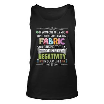 Funny Quilting Sewing Quote Gifts For Sewer Quilter Unisex Tank Top | Mazezy