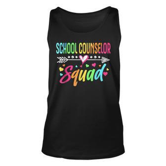 Funny School Counselor Squad Welcome Back To School Gift Unisex Tank Top - Monsterry DE