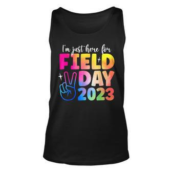 Funny School Field Day 2023 Im Just Here For Field Day Unisex Tank Top | Mazezy