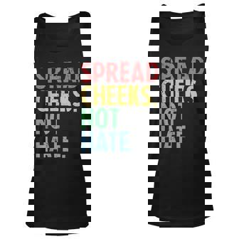 Spread Cheeks Not Hate Gym Quote Tank Top | Mazezy