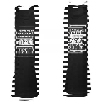 Funny Straight Outta Bait Black Short Sleeve Fishing Unisex Tank Top | Mazezy