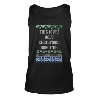 T This Is My Ugly Christmas Sweater Style Tank Top - Monsterry DE