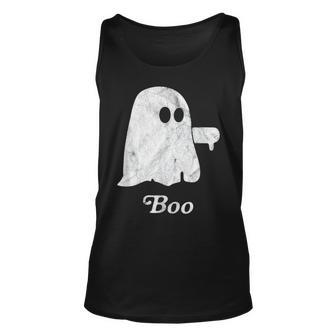Thumbs Down Boo Ghost Halloween Tank Top - Thegiftio UK