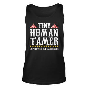 Funny Tiny Human Tamer Circus Gift Idea Mm Unisex Tank Top - Thegiftio UK