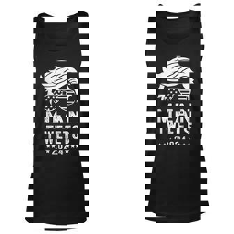 Funny Trump 2024 Mean Tweets 4Th Of July Unisex Tank Top | Mazezy