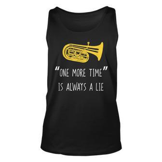 Funny Tuba One More Time Marching Band Player Gift Unisex Tank Top - Thegiftio