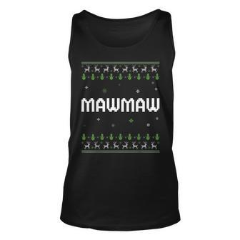 Ugly Xmas Sweater Style Matching Mawmaw Ugly Christmas Tank Top | Mazezy AU