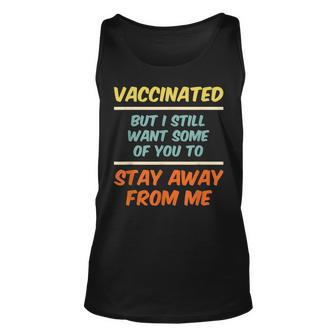 Funny Vaccinated Retro Vaccine Vintage Vaccination Unisex Tank Top | Mazezy