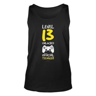 Funny Video Game Level 13 Unlocked Official Nager Unisex Tank Top | Mazezy