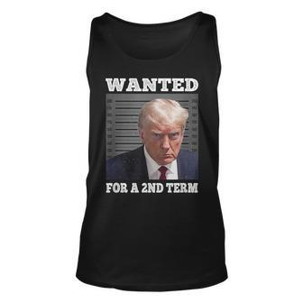 Vintage Trump Wanted For A 2Nd Term Trump Face Tank Top - Seseable