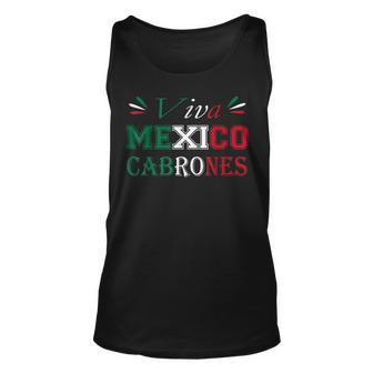 Viva Mexico Cabrones Mexico Independence Flag Pride Tank Top - Seseable
