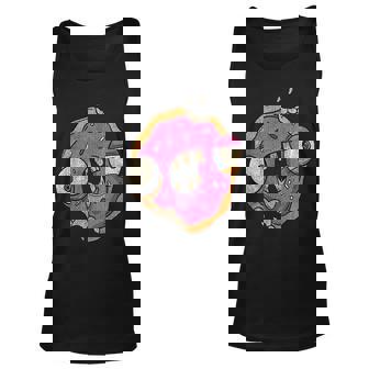 Funny Zombie Donut Scary Halloween Costume Unisex Tank Top | Mazezy