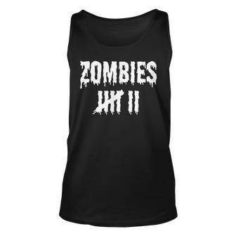 Funny Zombie Kill Countdown Scary Monster Unisex Tank Top | Mazezy