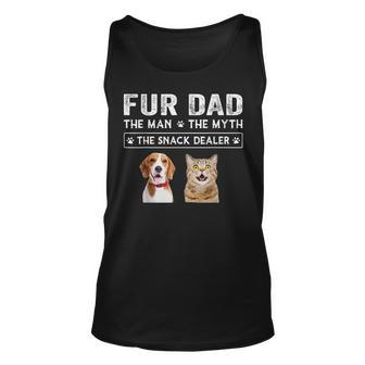 Fur Dad The Man The Myth Men Dog Cat Fathers Day Tank Top | Mazezy