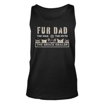 Fur Dad The Man The Myth Men Funny Dog Cat Fathers Day Unisex Tank Top | Mazezy