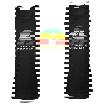 Futbol Is Life Retro Vintage Unisex Tank Top | Mazezy