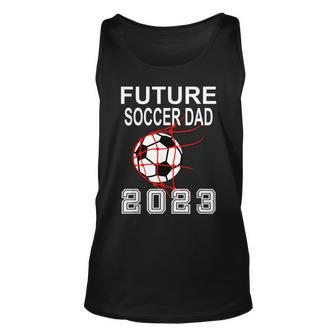 Future Soccer Dad 2023 Pregnancy Announcement Father To Be Unisex Tank Top | Mazezy DE