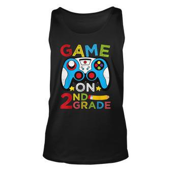 Game On 2Nd Grade Funny Video Game Back To School Unisex Tank Top | Mazezy