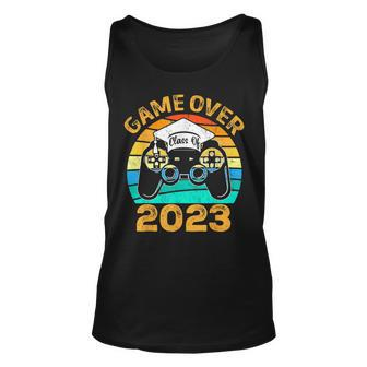 Game Over Class Of 2024 Video Games Vintage Graduation Gamer  Unisex Tank Top