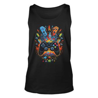 Gamer Aesthetic Graphic Gaming Video Games Boys Ns Kids Unisex Tank Top | Mazezy