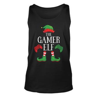 Gamer Elf Matching Group Xmas Gaming Funny Family Christmas Gift For Women Unisex Tank Top - Thegiftio UK