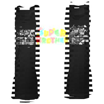 Gamer Super Brother Funny Gamer Gifts For Brother Unisex Tank Top | Mazezy