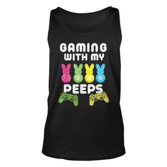 Gaming With My Peeps Easter Gamer Video Game Lover Unisex Tank Top | Mazezy AU